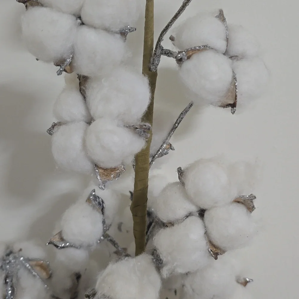 Rustic Cotton Tree with Burlap Base